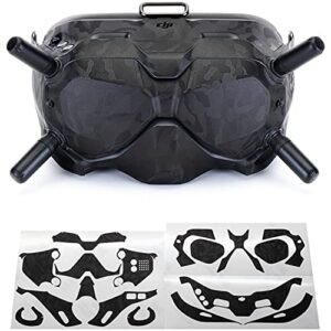 DJI FPV Goggles V2 Skin Wrap Black Bumpy CAMO Protective Cover