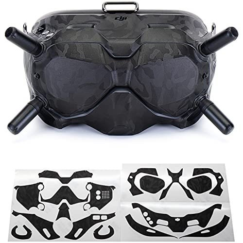 DJI FPV Goggles V2 Skin Wrap Black Bumpy CAMO Protective Cover
