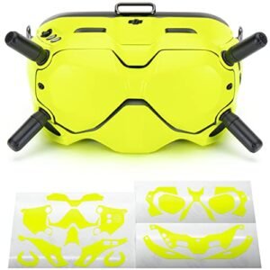 WRAPGRADE DJI FPV Goggles V2 Skin NEON Yellow Protective Wrap