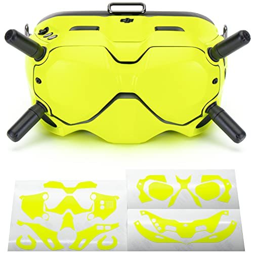 WRAPGRADE DJI FPV Goggles V2 Skin NEON Yellow Protective Wrap