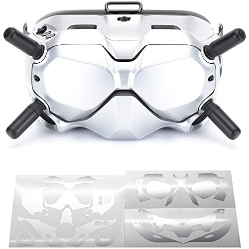WRAPGRADE Skin Compatible with DJI FPV Goggles V2 Airforce Silver Protective Film