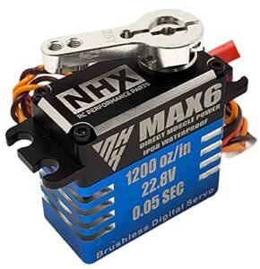 NHX RC MAX6 Brushless Servo 1200 oz in Torque 0.05 Sec Speed for RC Bulldozer Plowing Snow