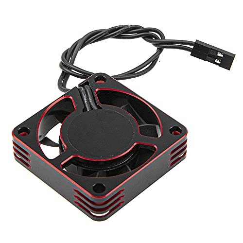 ShareGoo Alloy Brushless Motor ESC Cooling Fan Heatsink 18000RPM 40x40mm JST Plug Solves RC Car ESC Problems for 1/8 1/10 1/12 Scale Models