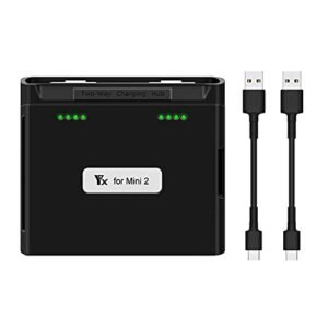 LYONGTECH RC Tire Break In Compatible Two Way Charging Hub for DJI Mini 4K 2 2 SE Mini SE Drone Battery with Check Battery Level Feature