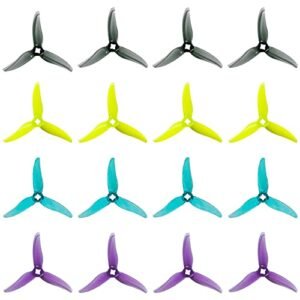 Gemfan Hurricane 3520 3 Blade Propeller for Quad Engine RC Plane 3.5 Inch 5mm 3 Holes 1806 2004 Brushless Motor FPV Freestyle Racing Drone 16pcs 8CW 8CCW