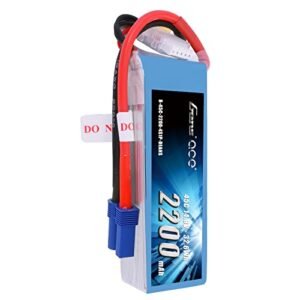 Gens ace 4S Lipo Battery 14.8V 2200mAh 45C with EC3 Plug for RC Models