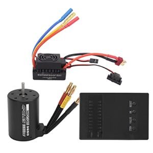 Mibo RC Jets 1/8 1/10 Scale RC Car Brushless Motor 3600KV 60A ESC Programmer Card Combo Set