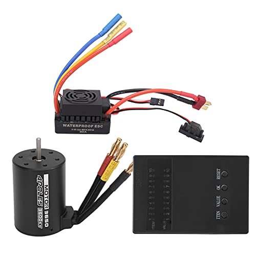 Mibo RC Jets 1/8 1/10 Scale RC Car Brushless Motor 3600KV 60A ESC Programmer Card Combo Set