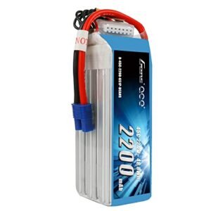 Gens ace 6S Lipo Battery 22.2V 2200mAh 45C with EC3 Plug for RC Models