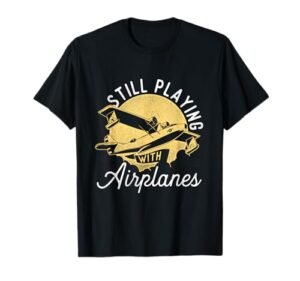 RC Jet Pilot Enthusiast Remote Control Plane Lover T Shirt by AeroGear