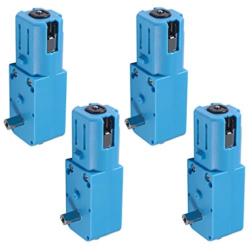 4Pcs Metal Gear Motor TT DC 3V 6V Gear Motor Ratio 1 90 All Metal Speed Reducer Gear Box Motor for Gas RC Car vs Electric RC Car Robot Smart Car DIY RC Toys