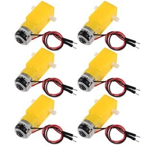 6PCS TT Motor DC Electric Gear Motor for RC Car Chassis 1 10 DIY Smart Car Robot and Toy Car Projects