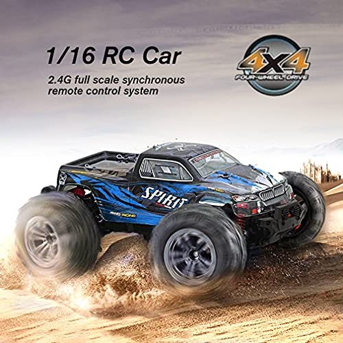 FMTStore 1 16 Scale RC Trophy Truck Build High Speed 52km h Brushless 4WD Off Road Monster Truck 2 4Ghz Remote Control RTR Hobby Car Blue