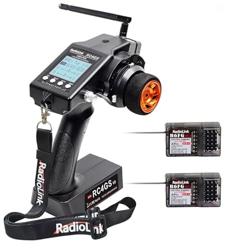 ATA HOBBY Radiolink RC4GS V3 3 Channel RC Radio and Receiver Kit with Gyro 2.4ghz Remote Controller for Cars Boats and Drones