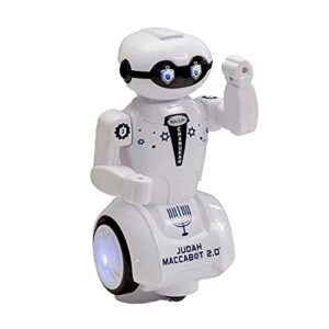 Rite Lite Maccabot 2.0 Chanukah Robot Hanukkah Gift for Kids Plays 3 Chanukah Songs
