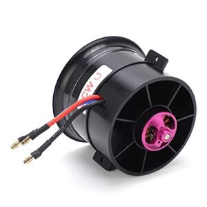 VGEBY RC Hovercraft Skirt Material 70mm EDF 12 Leaves Duct 6S 2100KV ESC Speed Controller Set for Enhanced Performance
