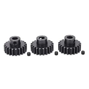 Keenso RC Pinion Gear Set, 3Pcs 8mm 20T Pinion Gear M1.5 20 Tooth Pinion Gear for 1/5 1/6 RC Car 8mm Shaft Brushless Motor