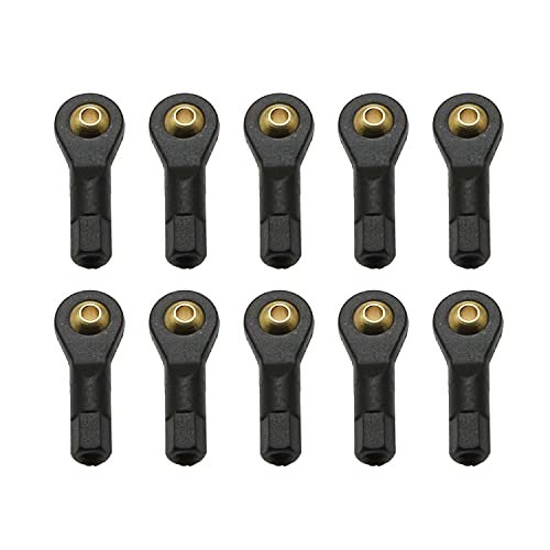 Maxmoral 10PCS Ball Head Holder Tie Rod End M2 Ball Joint Linkage Ball Head Bracket Joint Connecting Rod for RC Hobby Model Car Truck Boat, 19mm
