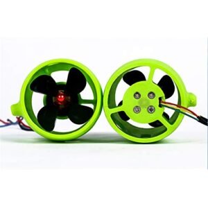 XHSESA 12V 24V 20A RC Boat Jet Propulsion Underwater Thruster Motor with 4 Blades Propeller for ROV Bait Tug Boat
