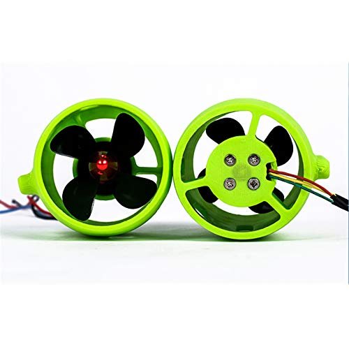 XHSESA 12V 24V 20A RC Boat Jet Propulsion Underwater Thruster Motor with 4 Blades Propeller for ROV Bait Tug Boat