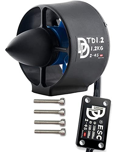 DIAMONDDYNAMICS RC Motor Thrust Stand Underwater Thruster 1.2kg Thrust 12V Brushless Motor with Bi Directional Full Waterproof ESC