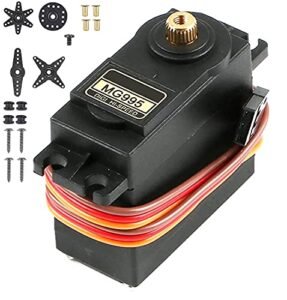 MMOBIEL Micro Servo Motor Kit MG995 55g 90° for Arduino Uno RC Plane Drones Cars Robots Includes Screws and 4 Servo Arms