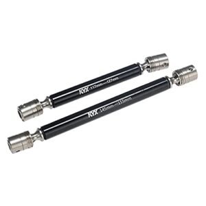 XHSESA 2pcs Drive Shaft,117-127mm/145-155mm Stainless Steel Transmission Shaft for Axial 1/10 RBX10 Ryft RC Car Upgrade Kit
