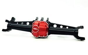 Treal SCX10 II Axles Aluminum 7075 Metal Front Axle One Piece CNC Billet Machined Compatible with Axial SCX10 2 AR44 Black Perfect for RC Plane Simulator Xbox One Enthusiasts