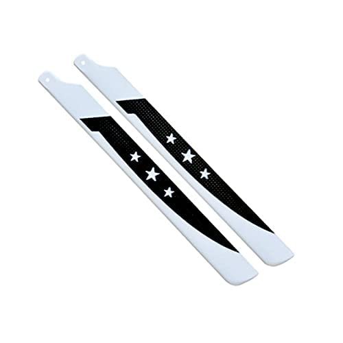 STARC 450 Helicopter 325mm Carbon Fiber Main Rotor Blade for Align Trex 450 Kit White and Black Fix for Rc Helicopter Bottom Rotor Not Spinning