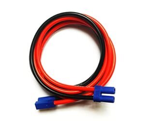 JTP RC EC5 Male to Female Connector Extension Cable 10AWG Silicone Wire 15CM for RC Battery Charger