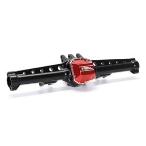 Treal SCX10 III Rear Axle Aluminum 7075 Straight Axles CNC Billet Machined Compatible with Ford RC Paint Code SCX10 III CJ7 Early Ford Bronco 1/10th 4wd RTR Black
