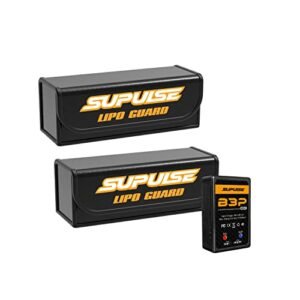 SUPULSE Lipo Balance Charger 2S-3S 25W AC B3PRO with 2PCS Explosionproof Safe Guard Bags for Lipo Battery Storage and Charging