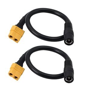 SinLoon XT60 Female to Female DC 5.5mm X 2.5mm Power Cable for FPV Monitor and Drone Power