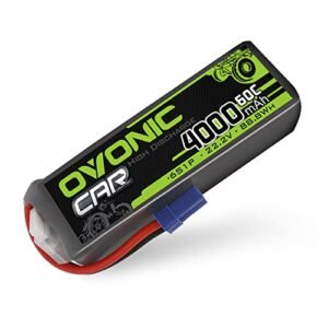 OVONIC Lipo Battery 6S 22.2V 4000mAh 60C with EC5 Connector for RC Helicopter Schematic and Other RC Models
