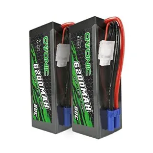 OVONIC 80C 4S 6200mAh 14.8V Lipo Battery with EC5 Connector for 1/64 Scale RC Trucks and Cars