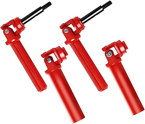 Best 4x4 Nitro RC Truck Rear Driveshaft Assembly for Traxxas Slash 4X4 Stampede 4X4 Red