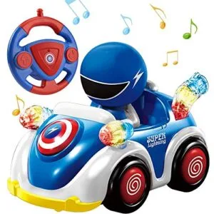 NQD Gas RC Cars 1 5 Remote Control Toy for Toddlers and Kids with Music Lights STEM Educational Race Car Gift for Boys Girls