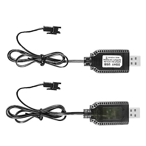USB Power Charger Cable for Liebherr 946 RC Excavator 7.2V 250mA Output Ni Cd Ni Mh Battery Pack Charging Cable SM 2P Plug