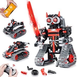 GILI Robot Building Kit Tank RC 1 6 STEM Educational Toy for Boys 8 12 Years Old 3 in 1 Remote Control Robotics Set
