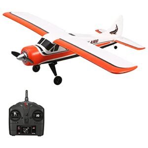 GoolRC Gas Powered RC Fighter Jets WLtoys XK A900 Remote Control Airplane 2.4Ghz 4 Channel with Brushless Motor and 6 Axis Gyro