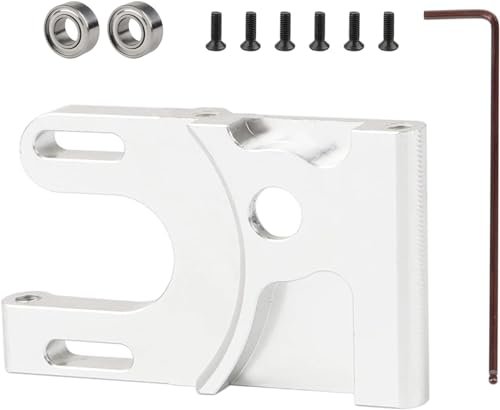 Newzoll 1/10 RC Car Aluminum Alloy Motor Mount for Diffusing RC Oil Upgrades Compatible with HSP 94123 Silver