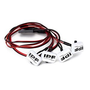 INJORA Square Body RC Truck LED Headlights Upgrade Parts for 1 24 Axial SCX24 Crawler