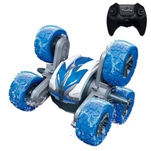 Threeking Waterproof RC Stunt Car Indoor RC Cars with 360 Degree Flips and Double Sided Driving for Kids Ages 6 12