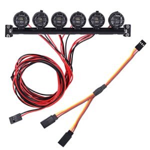 AIMROCK Super Bright RC LED Light Bar Roof Lamp Kit for New Bright RC Trucks Jeep 1 10 Scale Models