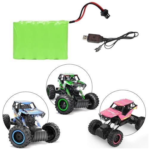 DOUBLE E 6v Battery Powering Your Custom Painted RC Monster Truck Bodies for 1/12 Scale Remote Control Cars
