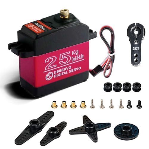 Stemedu DS3225 25KG Waterproof Metal Gear Digital Servo High Torque for 1/4 Scale RC Drag Cars