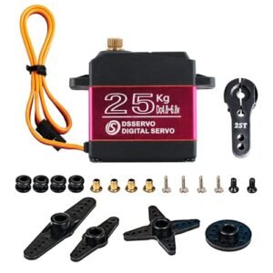 Stemedu DS3225 25KG High Torque RC Servo for Fundemonium RC Cars 180 Degree Control Angle Waterproof Metal Gear Digital Servo