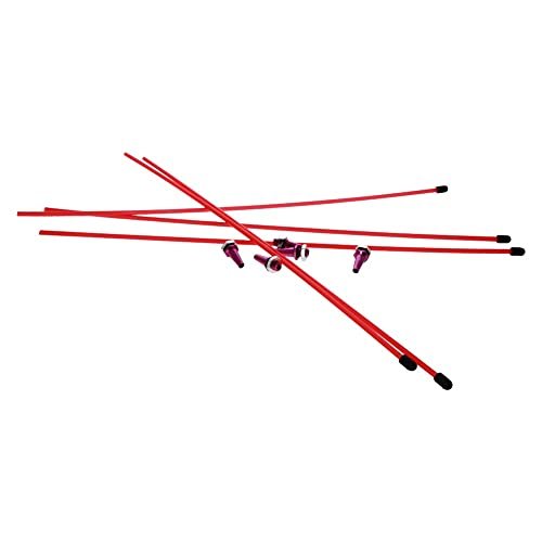 Heyiarbeit RC Boat Pulling Tube MV TXZ Plastic Tube with Aluminum Alloy Mount Purple Red 5pcs