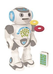 Lexibook Gigabot Disc Shooting RC Robot STEM Programmable Toy with Voice Repeat Learning Quiz and 10000 Stories for Kids 4+