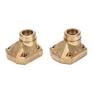 VGEBY 3D Printed RC Car Body Solid Brass Diff Covers 2Pcs for Axial Capra Front Rear Axle Differential Cover